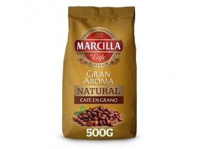 Café en grano natural Marcilla Gran Aroma 500 g.