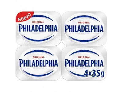 Queso en crema Philadelphia pack de 4 unidades de 35 g