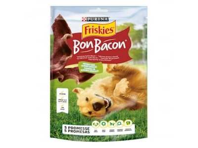 Snack de bacón para perros Purina Friskies Bon Bacon 120 g.