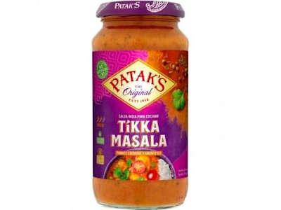 Salsa Tikka Masala Patak sin gluten 450 g.