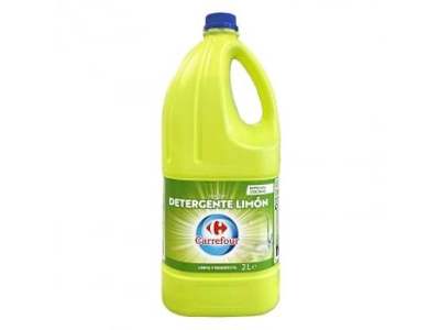 Lejía con detergente limón especial cocinas Carrefour 2 l.