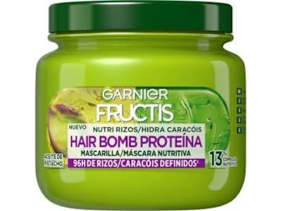 Mascarilla capilar Nutri Rizos Contouring para cabello rizado u ondulado Garnier-Fructis 300 ml.