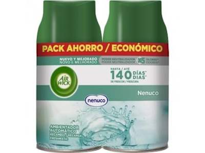 Ambientador automático freshmatic Nenuco recambio Air Wick 2 ud.