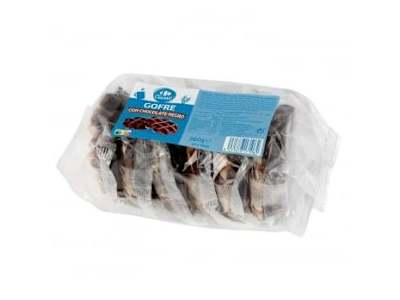 Gofre de chocolate negro Carrefour Classic pack de 6 unidades de 60 g.