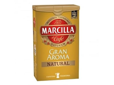 Café molido natural Gran Aroma Marcilla 250 g.