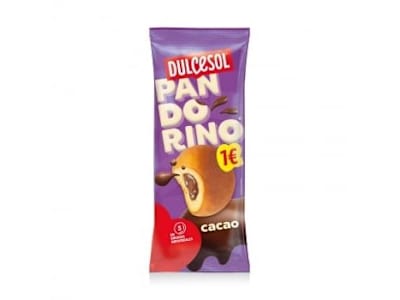 Bollo con crema de cacao Pandorino Dulcesol 135 g.