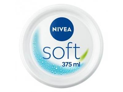Crema hidratante intensiva con aceite de jojoba y vitamina E para cara, cuerpo y manos Soft Nivea 375 ml.