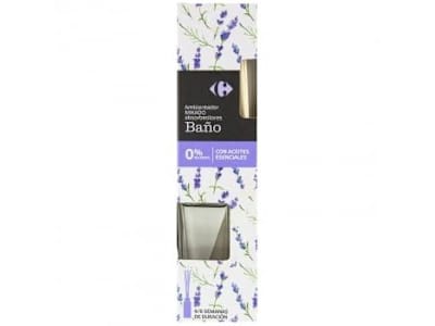 Ambientador de varillas absorbeolores baño Carrefour 45 ml.