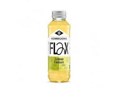 Kombucha lemon fantasy Flax & Kale lata 33 cl.