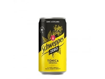 Tónica Schweppes zero lata 25 cl.