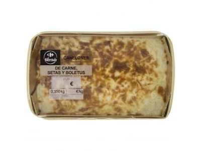 Canelones de carne, setas y boletus El Mercado 350 g
