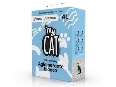 Arena Aglomerante de Bentonita Blanca MyCAT 4L