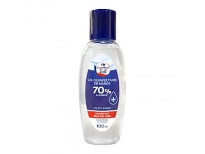 Gel desinfectante de manos Soft Carrefour 100 ml.