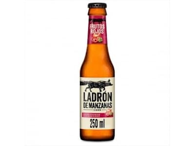 Cider Ladrón de manzanas sabor frutos rojos botella 25 cl.