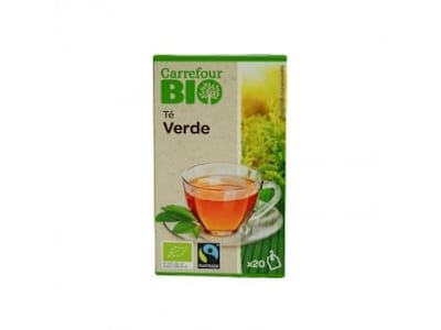 Té verde en bolsitas ecológico Carrefour Bio 20 ud.