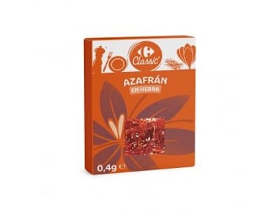 Azafrán en hebra Carrefour  Classic 0,4 g.