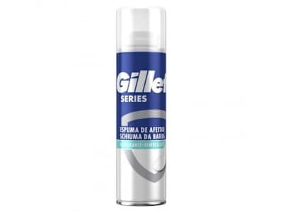 Espuma de afeitar refrescante con eucalipto para piel sensible Series Gillette 200 ml.