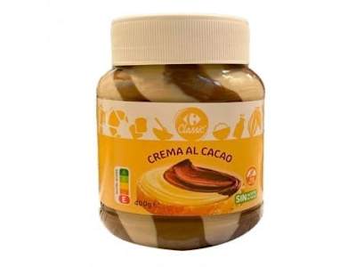 Crema de cacao y leche con avellanas Carrefour Classic sin gluten 400 g.