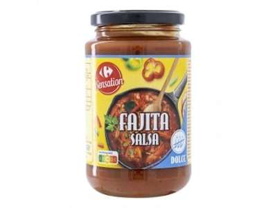 Salsa para fajitas dulce Carrefour Sensation 420 g.