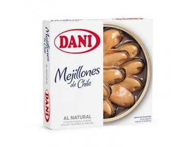 Mejillones al natural Dani 69 g.