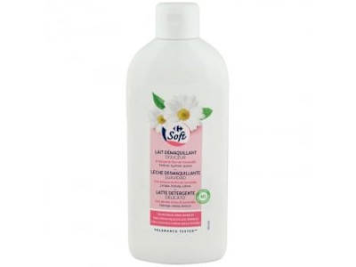 Leche desmaquillante Carrefour Soft 400 ml.