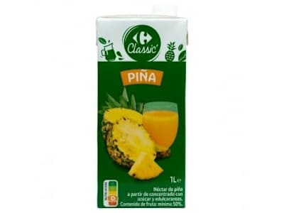 Néctar de piña Carrefour Classic brik 1 l.