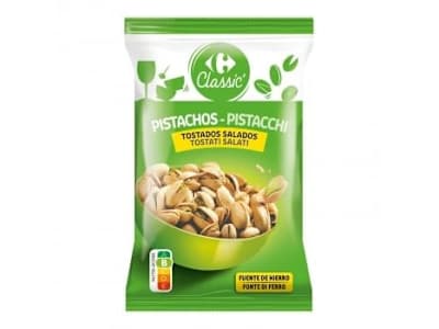 Pistachos tostados y salados Classic Carrefour 400 g.