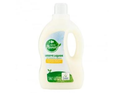 Detergente líquido con javón vegetal ecológico Ecoplanet Carrefour 33 lavados