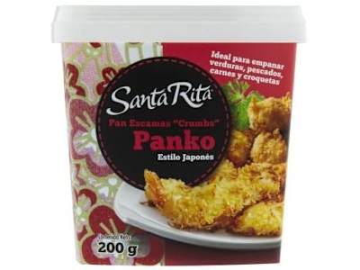 Pan escamas crumbs Panko estilo japonés Santa Rita 200 g.