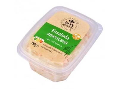 Ensalada americana Carrefour sin gluten 250 g.