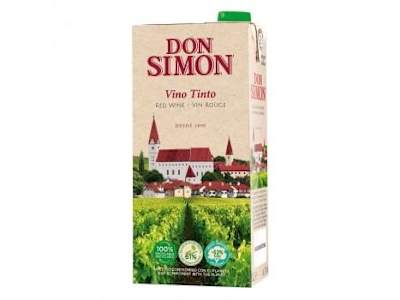 Vino tinto de mesa Don Simón brik 1 l.