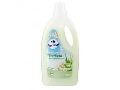 Detergente líquido Aloe Vera y flores de Almendra dulce Essential Carrefour 44 lavados.