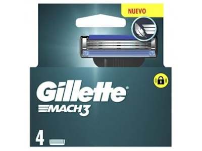Recambios Mach3 Gillette 4 ud