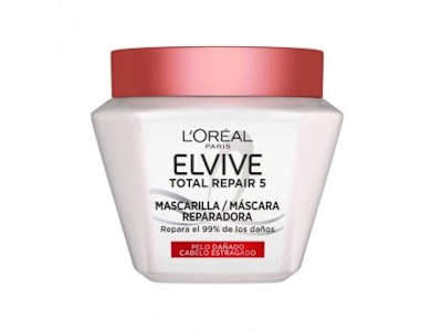 Mascarilla capilar reparadora para cabello muy dañado Total Repair 5 Elvive L'Oréal Paris 300 ml.