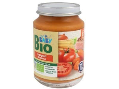 Tarrito de espagueti boloñesa desde 8 meses ecológico My Carrefour Baby Bio 200 g