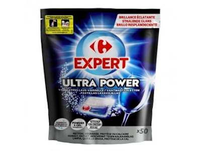 Lavavajillas a máquina en pastillas Ultra Power Carrefour Expert 50 ud.