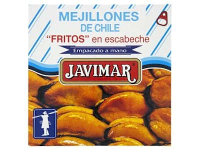 Mejillones fritos en escabeche gigantes Javimar 143 g.