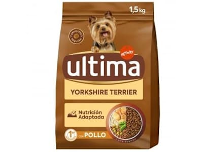 Pienso de pollo para perros yorkshire terrier Ultima 1,5 kg