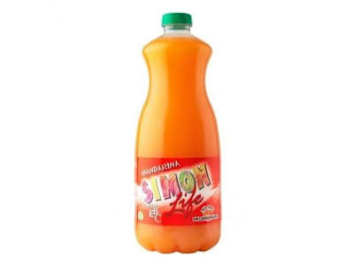 Zumo de mandarina  Simon Life botella 1,5 l.