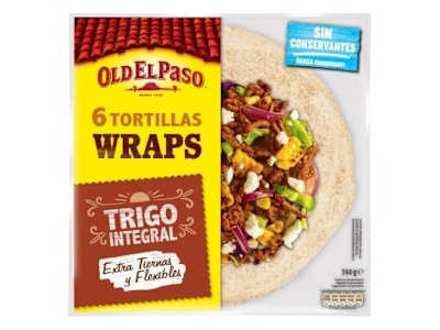 Tortillas integrales de trigo Old El Paso 350 g.