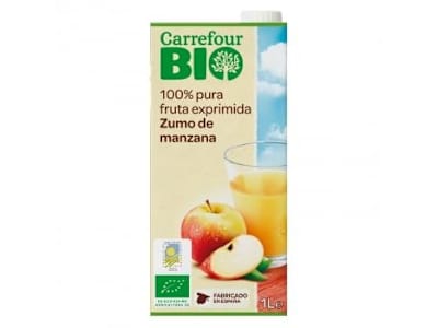 Zumo de manzana ecológico Carrefour Bio brik 1 l.