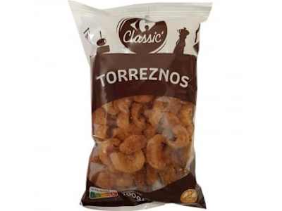 Torreznos Classic Carrefour sin gluten 100 g.