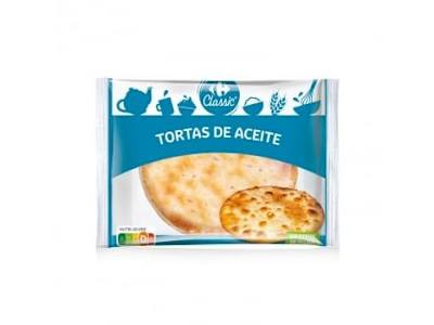 Tortas de aceite Carrefour pack de 6 unidades de 30 g.