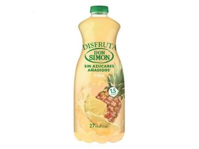 Néctar de piña Don Simón Disfruta sin azúcar añadido botella 1,5 l.