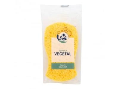 Esponja vegetal suave delicada Soft Carrefour 1 ud.