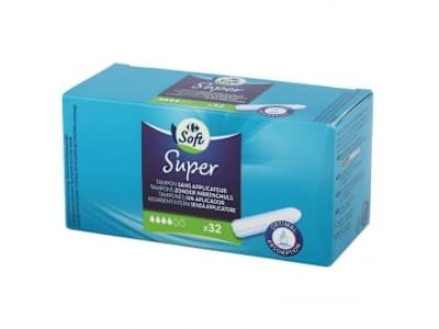 Tampones super sin aplicador Soft Carrefour 32 ud.