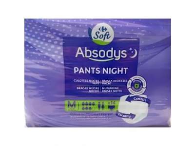 Pants para incontinencia noche Absodys Soft Carrefour 14 ud.