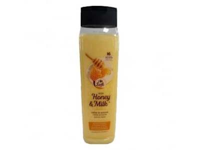 Gel de ducha leche y miel Carrefour 750 ml.