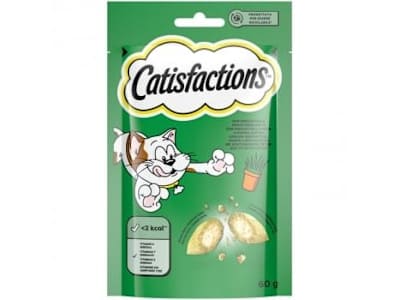 Snacks hierba gatera para gatos Catisfactions 60 g.