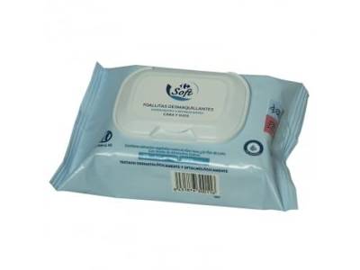 Toallitas desmaquillantes cara y ojos piel normal-mixta Soft Carrefour 25 ud.
